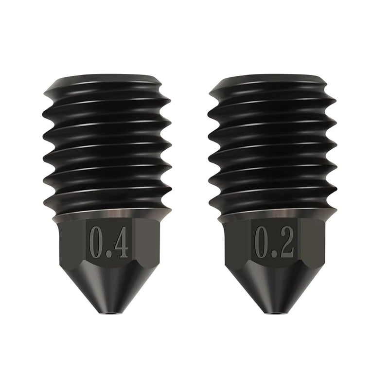 Hardened Steel Nozzle 0 4mm for Bambu Lab X1 Carbon 3D Printer Reliable Replacement